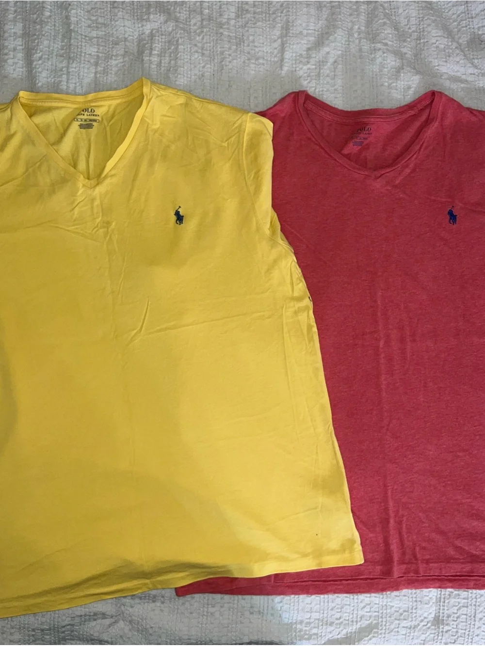 2 XL V-neck Polo tees
